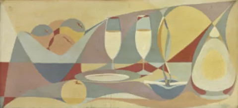 Tavola astratta con sigarette