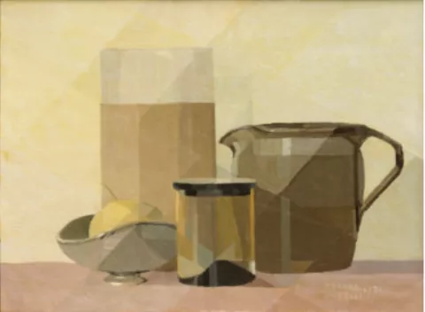 Vaso giallo, brocca in terracotta