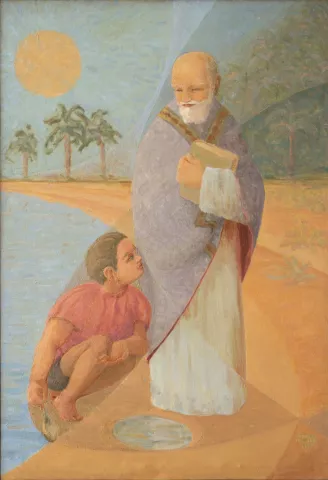 S.Agostino, il bambino e il mare