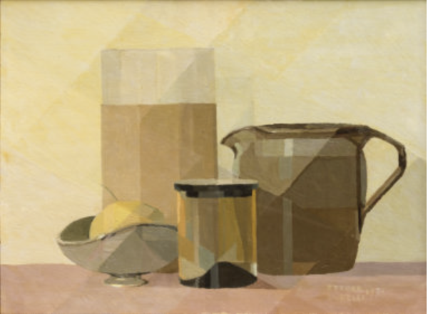 Vaso giallo, brocca in terracotta