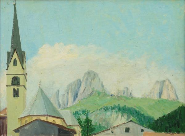Il campanile di Alba di Fassa